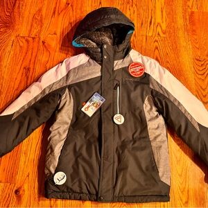 ZeroXposur Black and Silver Kids Puffer Jacket